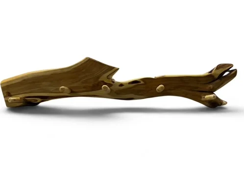 Kadiķa koka sienas pakaramais, 52 × 10 cm